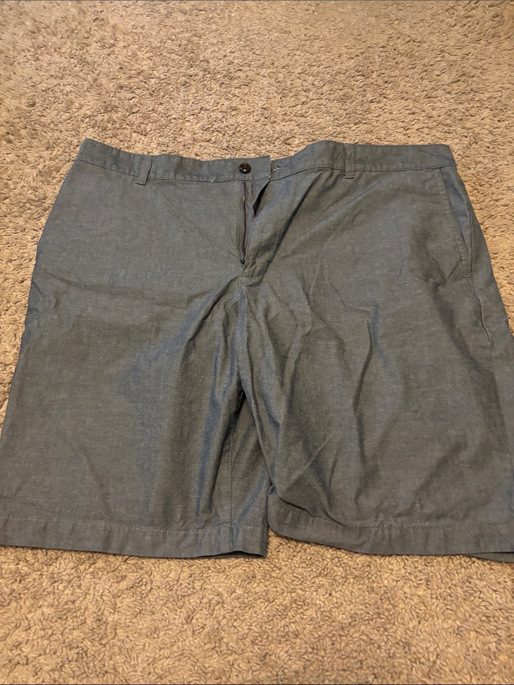 Dockers Men's Slate Blue Flat Front Shorts